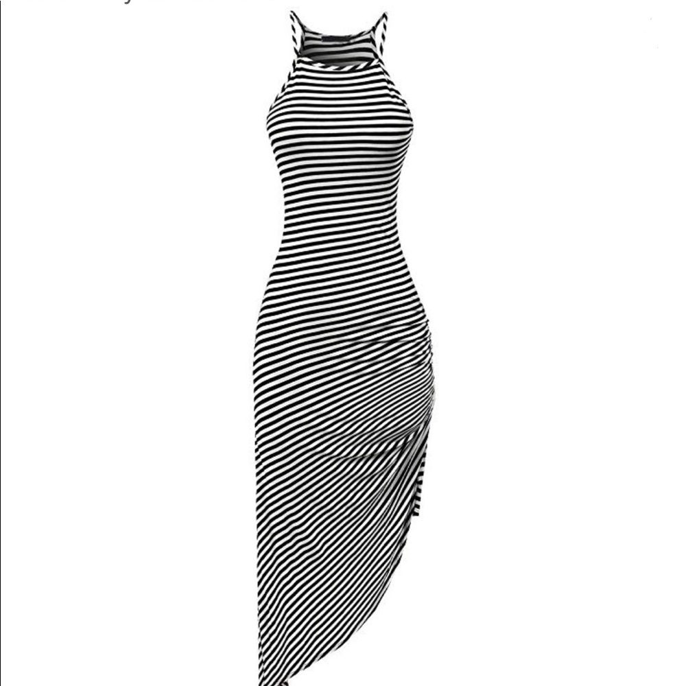 Midi asymmetrical dress